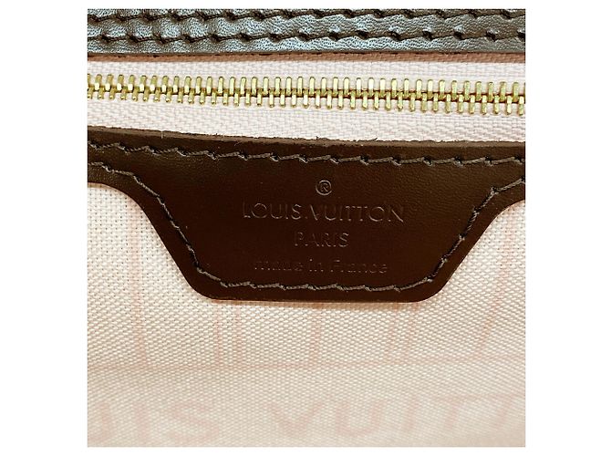 Sac Cabas Louis Vuitton Damier Neverfull MM Rose Damier ebène - vue 5