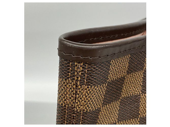 Sac Cabas Louis Vuitton Damier Neverfull MM Rose Damier ebène - vue 7