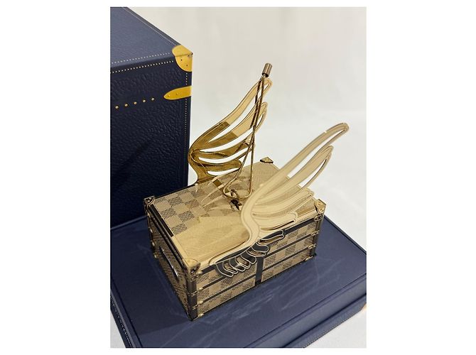 Louis Vuitton Pingente Baú Damier com Asas Azul escuro Gold hardware Monograma - vista 2