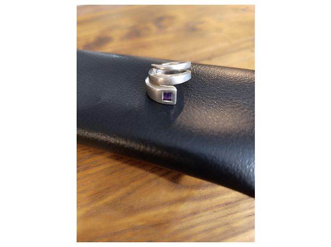 Anello Gucci in argento a spirale con pietra viola Porpora - vista 5