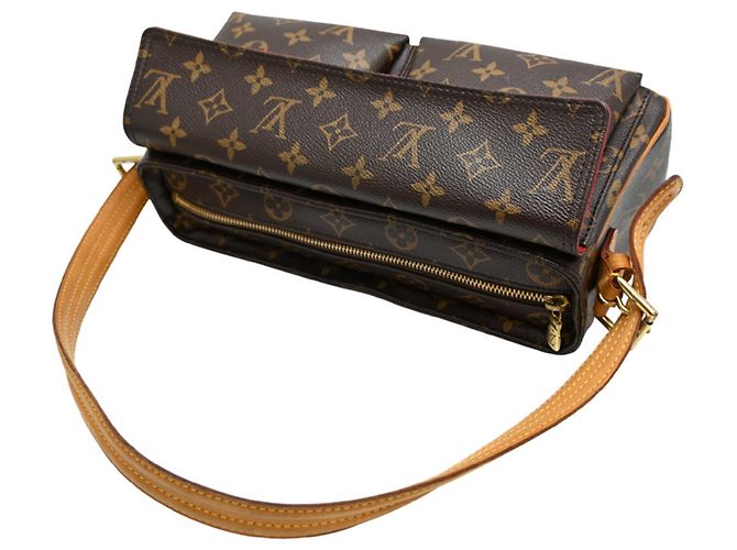 Borsa a tracolla Louis Vuitton Viva Cite MM da donna Marrone - vista 4