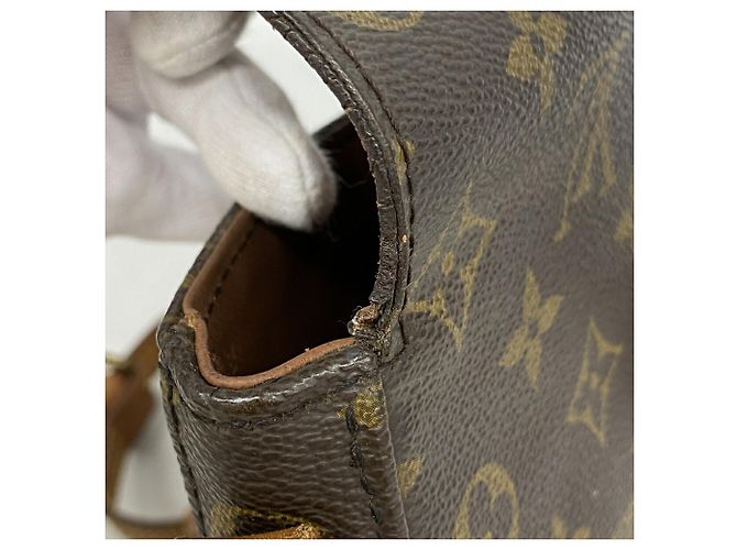 Sac à épaule Louis Vuitton Monogram Chantilly PM Marron - vue 8