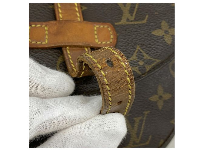 Sac à épaule Louis Vuitton Monogram Chantilly PM Marron - vue 9
