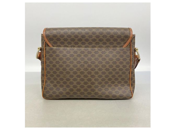 Céline Celine Macadam Shoulder Bag Brown - view 11