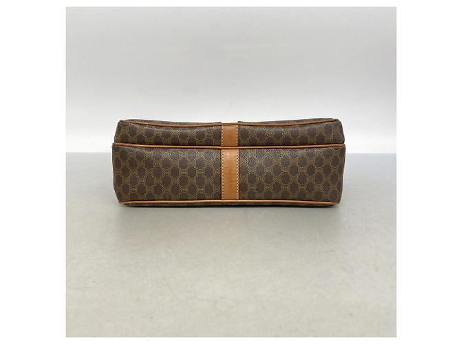 Céline Celine Macadam Shoulder Bag Brown - view 3