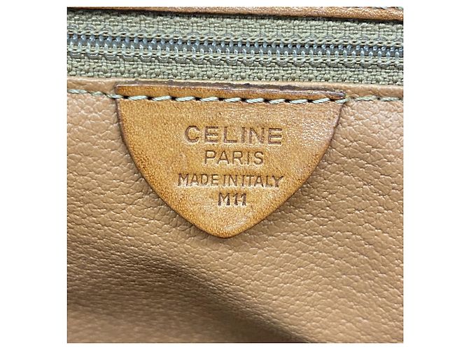 Céline Celine Macadam Shoulder Bag Brown - view 5