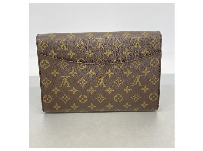 Bolso de hombro Louis Vuitton Monogram Bordeaux Castaño - vista 12
