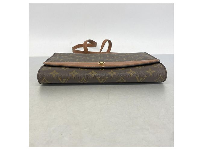 Bolso de hombro Louis Vuitton Monogram Bordeaux Castaño - vista 3