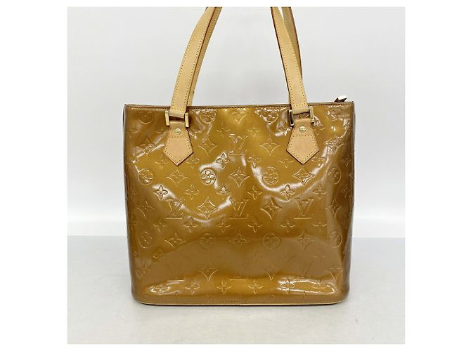 Borsa Tote Louis Vuitton Vernis Houston M91122 Bronze Bronzo - vista 10