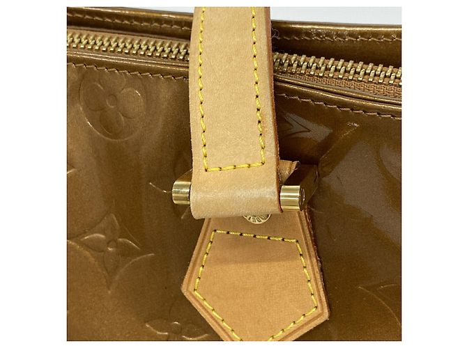 Borsa Tote Louis Vuitton Vernis Houston M91122 Bronze Bronzo - vista 9