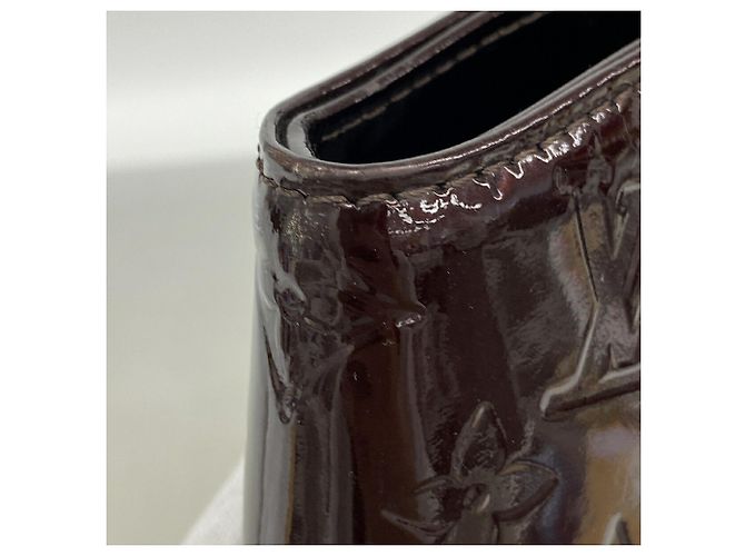 Borsa a tracolla Louis Vuitton Vernis Avalon MM in Amarante Bordò - vista 6