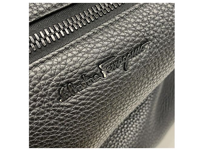 Salvatore Ferragamo Lederrucksack Schwarz - Ansicht 10