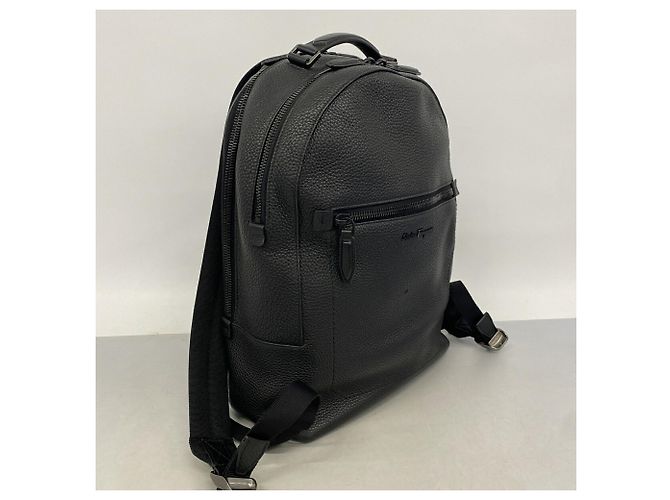 Salvatore Ferragamo Lederrucksack Schwarz - Ansicht 2