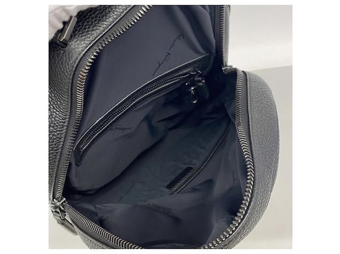 Salvatore Ferragamo Lederrucksack Schwarz - Ansicht 4