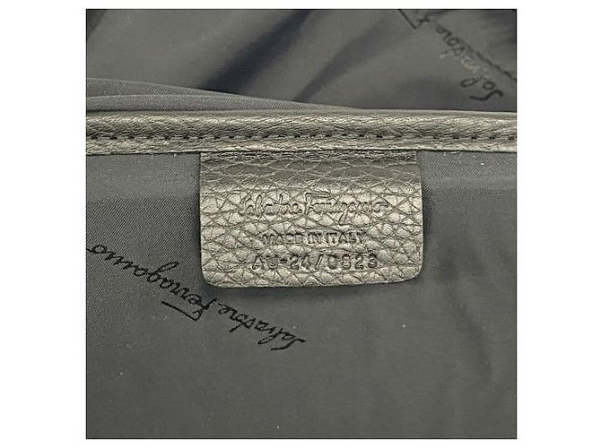 Salvatore Ferragamo Lederrucksack Schwarz - Ansicht 5