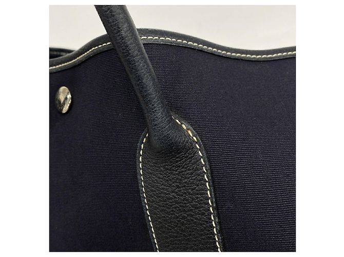 Hermès Borsa Tote Hermes Garden PM Blu navy - vista 10