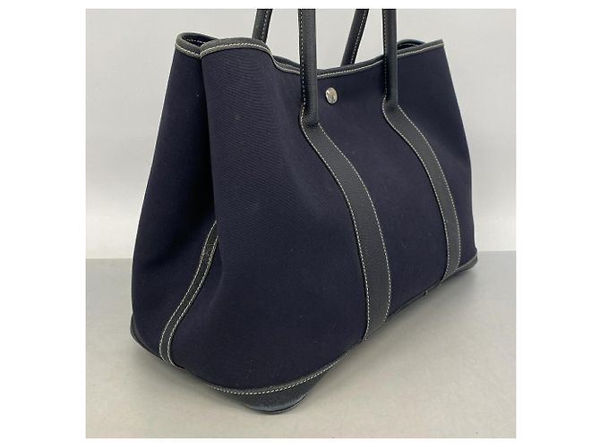 Hermès Borsa Tote Hermes Garden PM Blu navy - vista 2