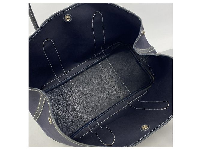 Hermès Borsa Tote Hermes Garden PM Blu navy - vista 4