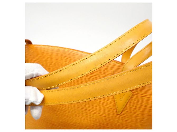 Louis Vuitton Epi Saint Jacques Schultertasche Gelb - Ansicht 10