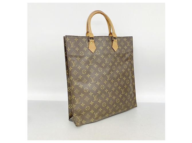 Saco Tote Louis Vuitton Monogram Sac Plat Marrom - vista 2