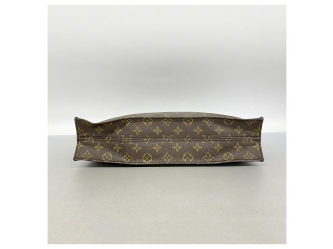 Saco Tote Louis Vuitton Monogram Sac Plat Marrom - vista 3