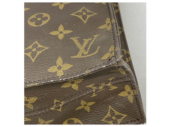 Saco Tote Louis Vuitton Monogram Sac Plat Marrom - vista 6