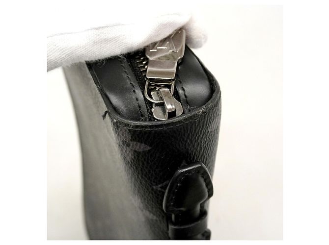 Portafoglio Lungo Zippy XL Louis Vuitton Monogram Eclipse Nero - vista 6