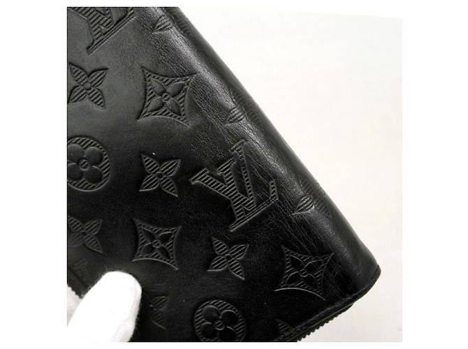 Louis Vuitton Monogram Shadow Zippy Wallet Schwarz - Ansicht 8