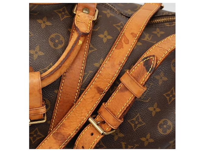 Louis Vuitton Monogram Keepall Bandoulière 55 Marrone - vista 10