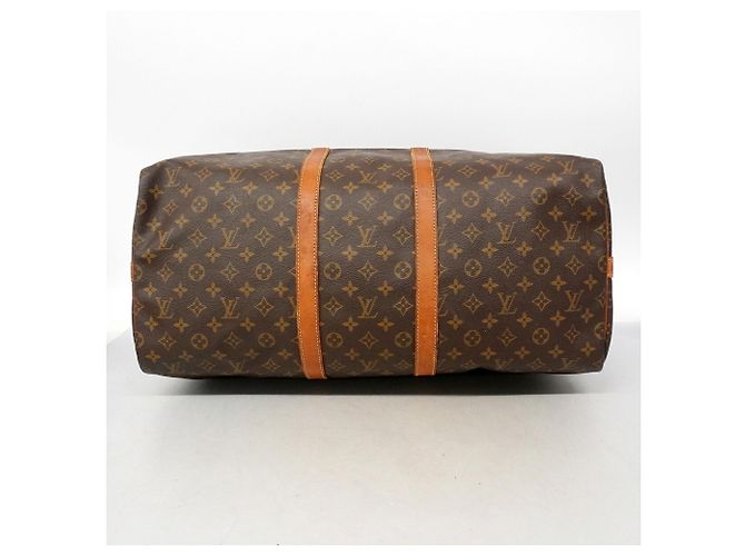 Louis Vuitton Monogram Keepall Bandoulière 55 Marrone - vista 3