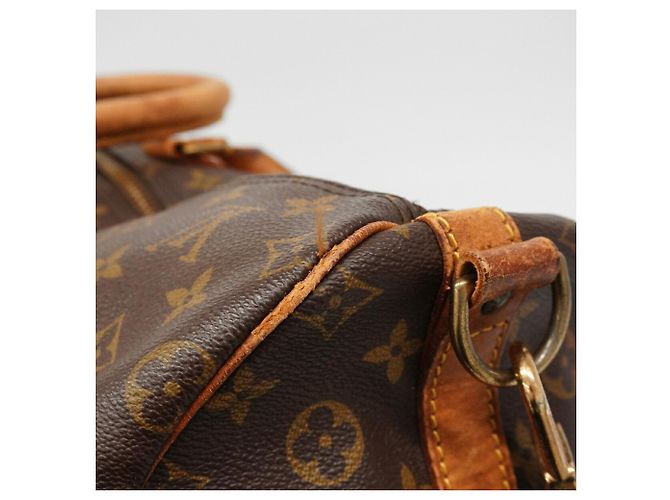 Louis Vuitton Monogram Keepall Bandoulière 55 Marrone - vista 6