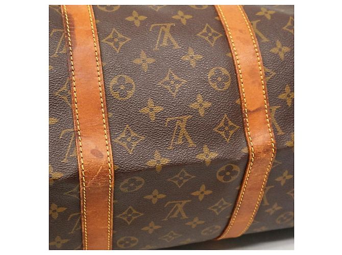 Louis Vuitton Monogram Keepall Bandoulière 55 Marrone - vista 9
