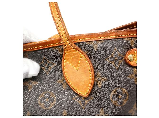 Bolso Tote Louis Vuitton Monogram Neverfull PM Castaño - vista 10