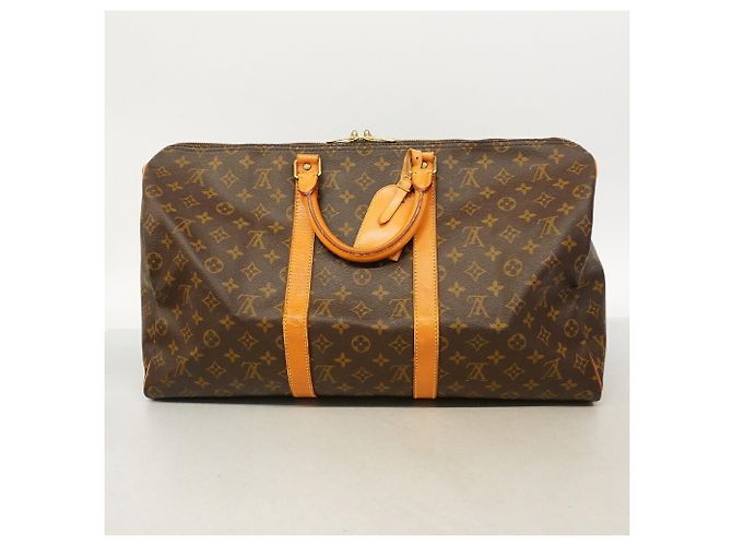 Louis Vuitton Boston Monogram Keepall 50 Marrom - vista 13