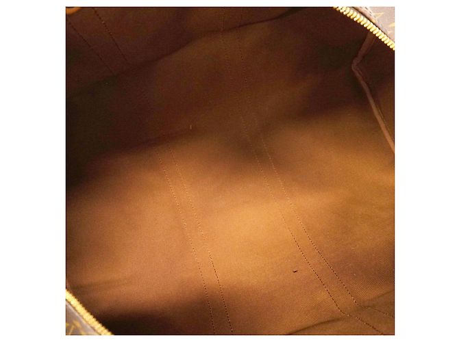 Louis Vuitton Boston Monogram Keepall 50 Marrom - vista 4