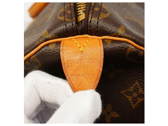 Louis Vuitton Boston Monogram Keepall 50 Marrom - vista 5