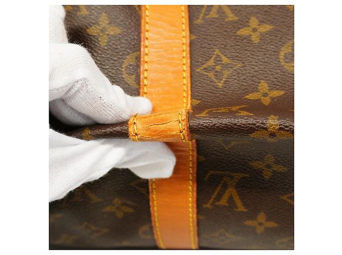 Louis Vuitton Boston Monogram Keepall 50 Marrom - vista 7