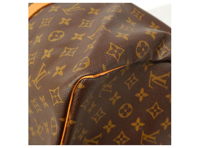 Louis Vuitton Boston Monogram Keepall 50 Marrom - vista 8