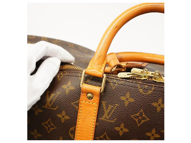 Louis Vuitton Boston Monogram Keepall 50 Marrom - vista 9