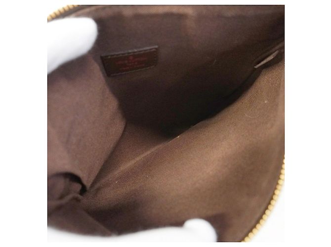Borsa a tracolla Louis Vuitton Damier Pochette Melville Damier ebene - vista 4