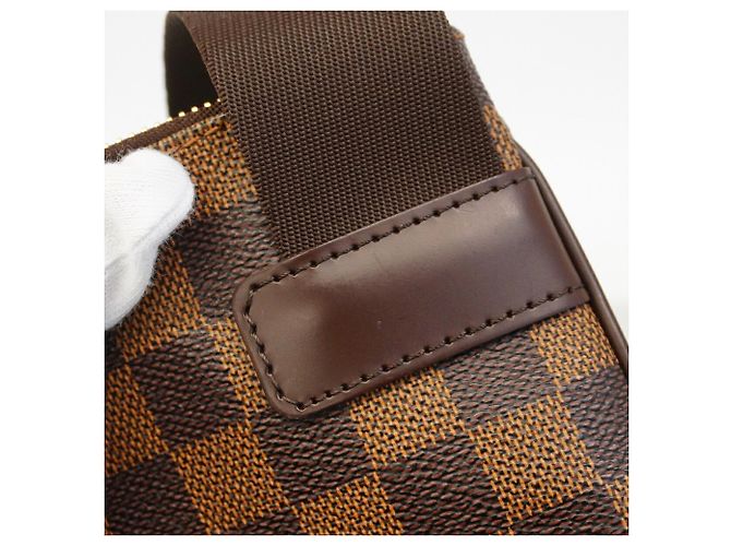 Borsa a tracolla Louis Vuitton Damier Pochette Melville Damier ebene - vista 7