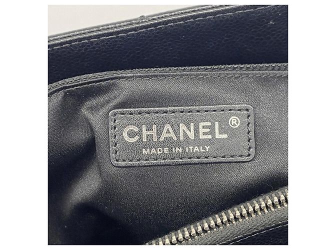Timeless Borsa Tote Chanel in pelle di vitello martellata nera Nero - vista 5