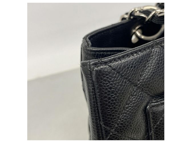 Timeless Borsa Tote Chanel in pelle di vitello martellata nera Nero - vista 7