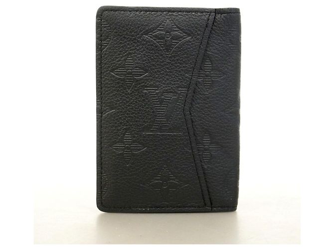 Organizer Louis Vuitton Monogram Shadow Card Case Nero - vista 9