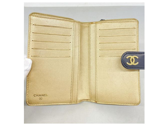 Cartera Chanel Camellia de piel de cordero Negro - vista 3