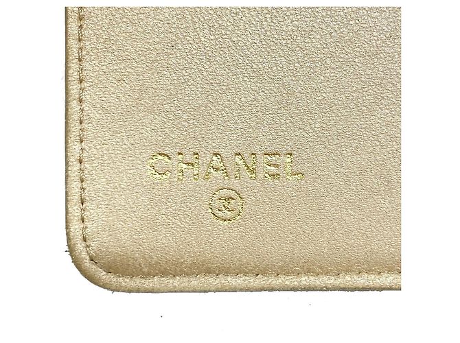 Cartera Chanel Camellia de piel de cordero Negro - vista 4