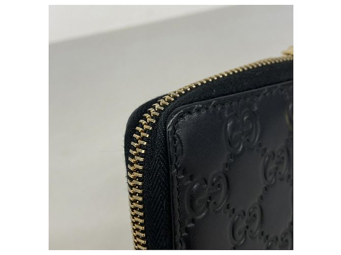 Portafoglio lungo Gucci in pelle nera Nero - vista 6