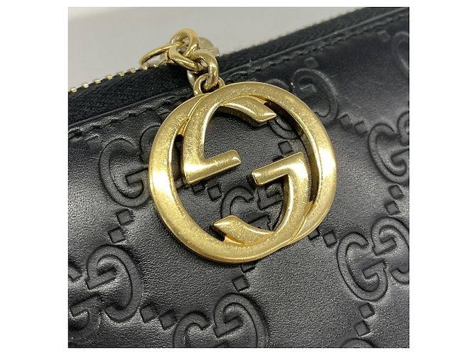 Portafoglio lungo Gucci in pelle nera Nero - vista 8