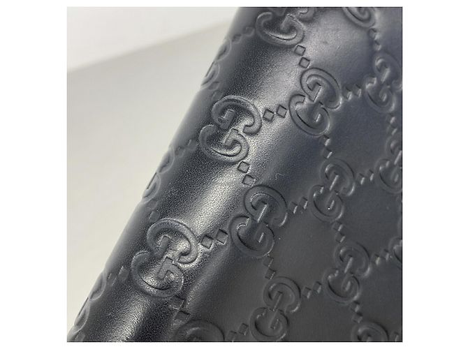 Portafoglio lungo Gucci in pelle nera Nero - vista 9
