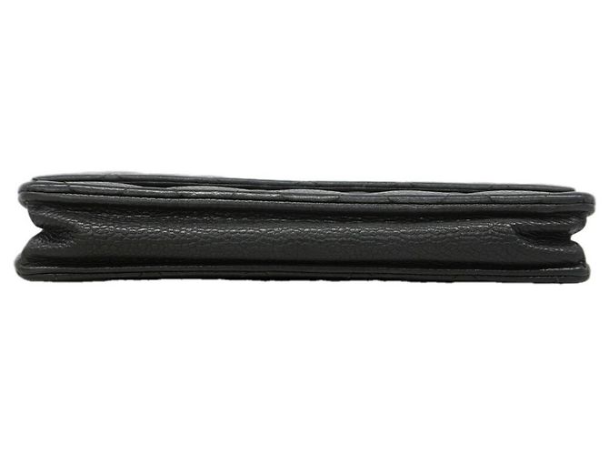 Portafoglio/Borsa a tracolla Chanel in pelle caviar matelassé Nero - vista 3